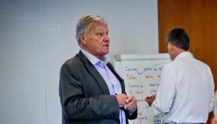 Brian Doubleday delivering training