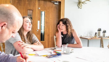Ros Jones leading a financial workshop