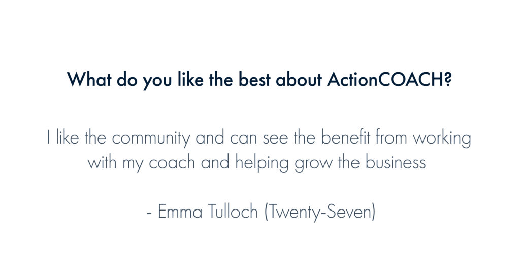 What do you like best about ActionCOACH