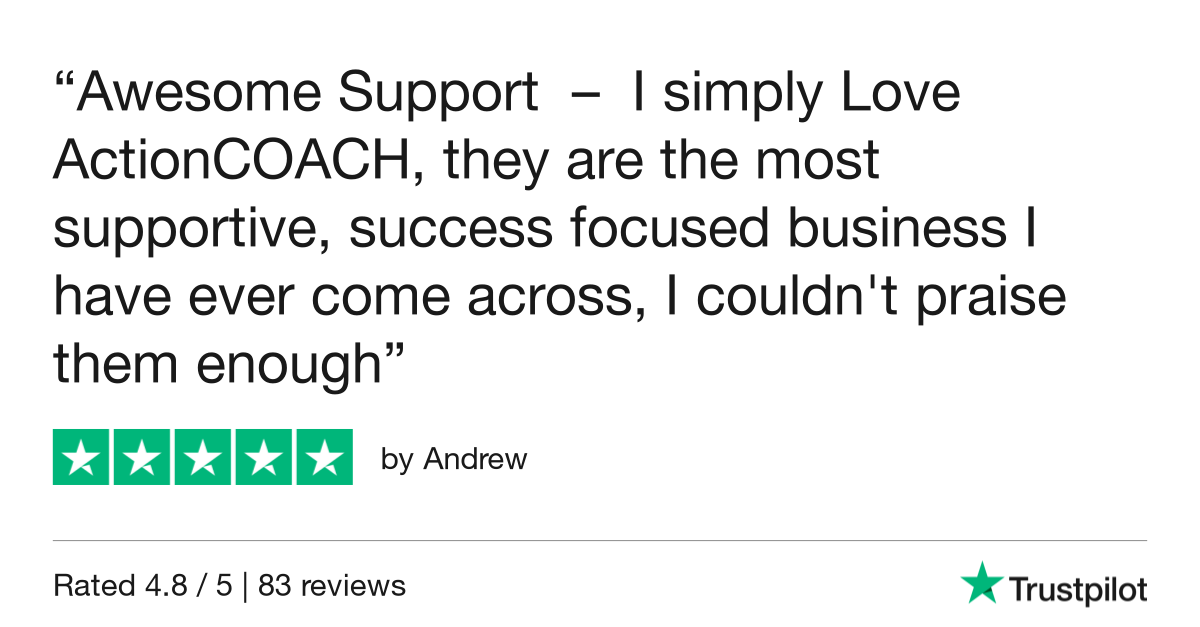 Business coaching support - ActionCOACH Review