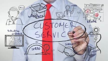 Customer experience blog header, customer service, business help, business coach